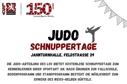 Judo Schnuppertage ab dem 10.02.24